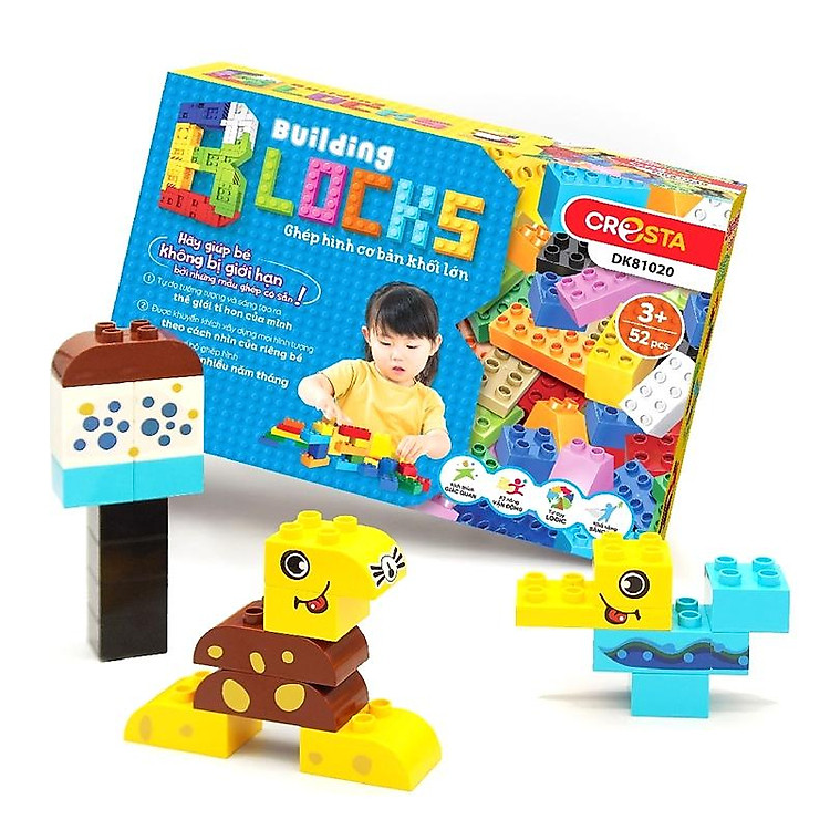 Đồ Chơi Ghép Hình Khối Lớn DK81020 Chính hãng Ưu đãi - Hình ảnh 2