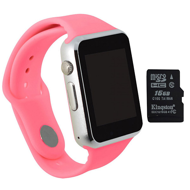 Đồng hồ thông minh A1 tặng thẻ nhớ 16GB (Hồng)
