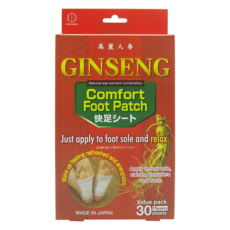 Miếng Dán Thư Giãn Bàn Chân Kokubo (30 Miếng)