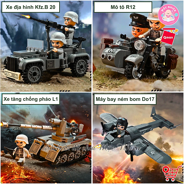 Đồ chơi lắp ráp Qman 21021 - Chiến dịch nhanh Chính hãng Giá tốt - Hình ảnh 5