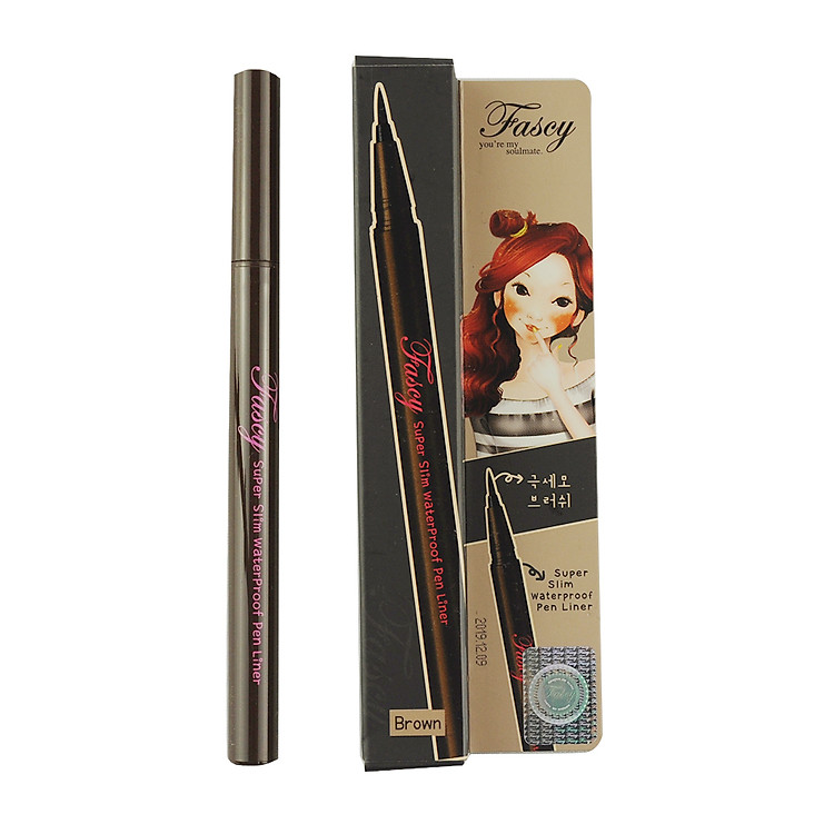 Bút kẻ mắt siêu mỏng chống nước Fascy Màu nâu