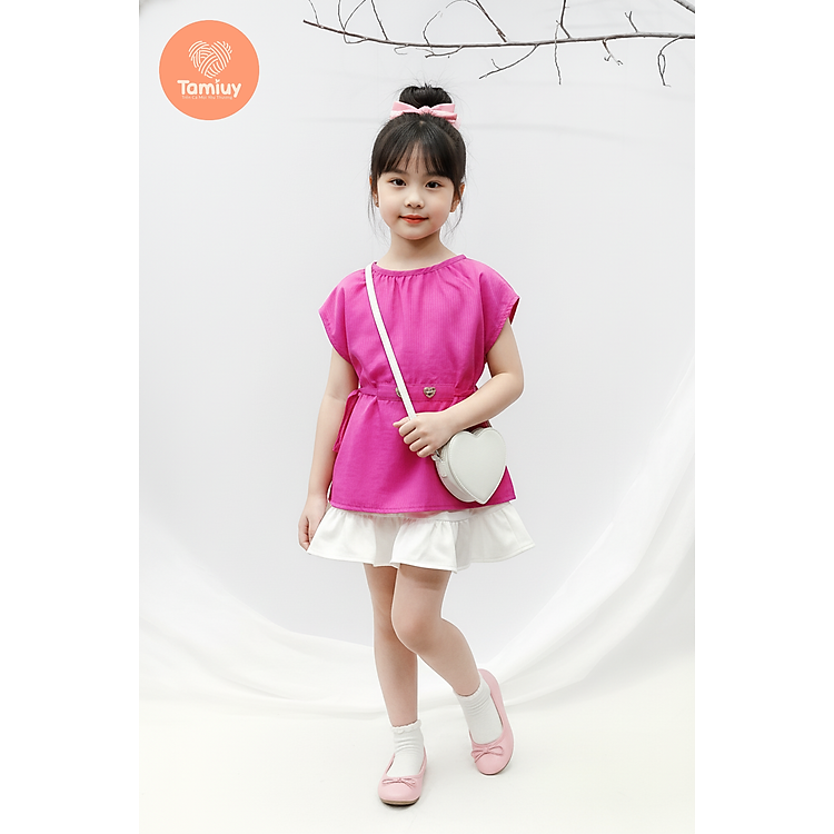 Áo Cánh Dơi Bé Gái Tamiuy Cột Dây 2 Bên Eo Form Rộng Mềm Mát Thời Trang