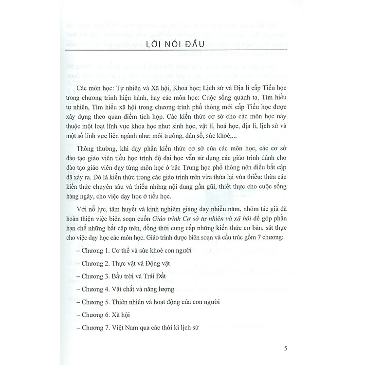 Giáo Trình Cơ Sở Tự Nhiên Và Xã Hội - Ảnh 4