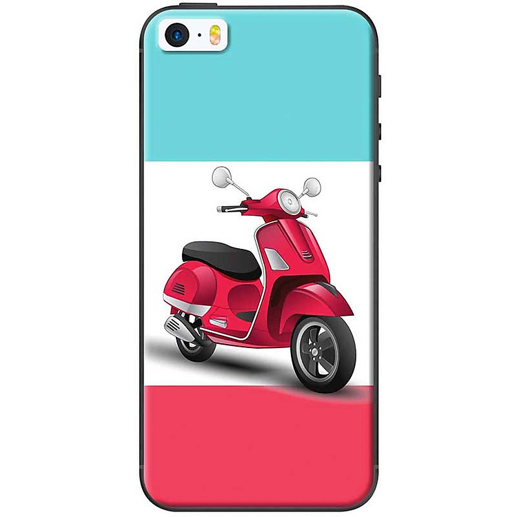 Ốp lưng dành cho iPhone 5, iPhone 5S, iPhone SE mẫu Xe đỏ