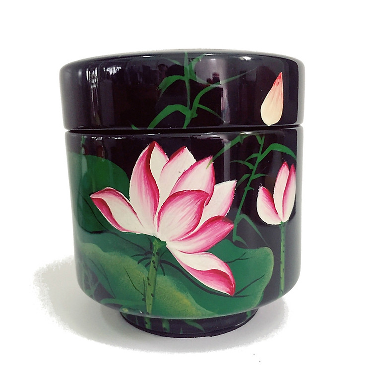 Hủ trà sơn mài (9x7.5 cm) - Ảnh 5