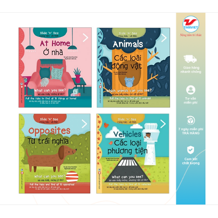 SLIDE AND SEE – BỘ SÁCH TƯƠNG TÁC VÀ RÈN LUYỆN TIẾNG ANH CHO BÉ