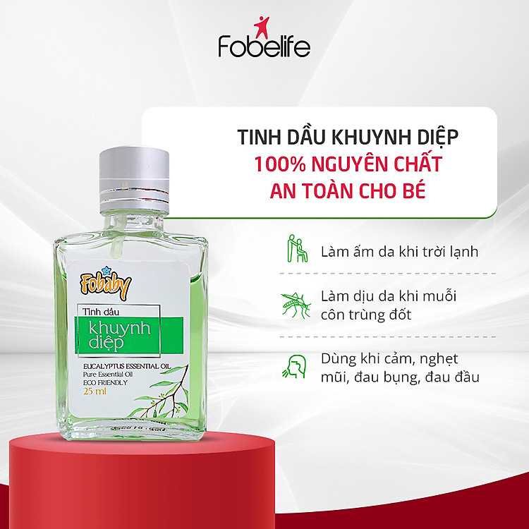 Tinh Dầu Khuynh Diệp FoBaby 25ml Chính hãng Giá tốt - Hình ảnh 2