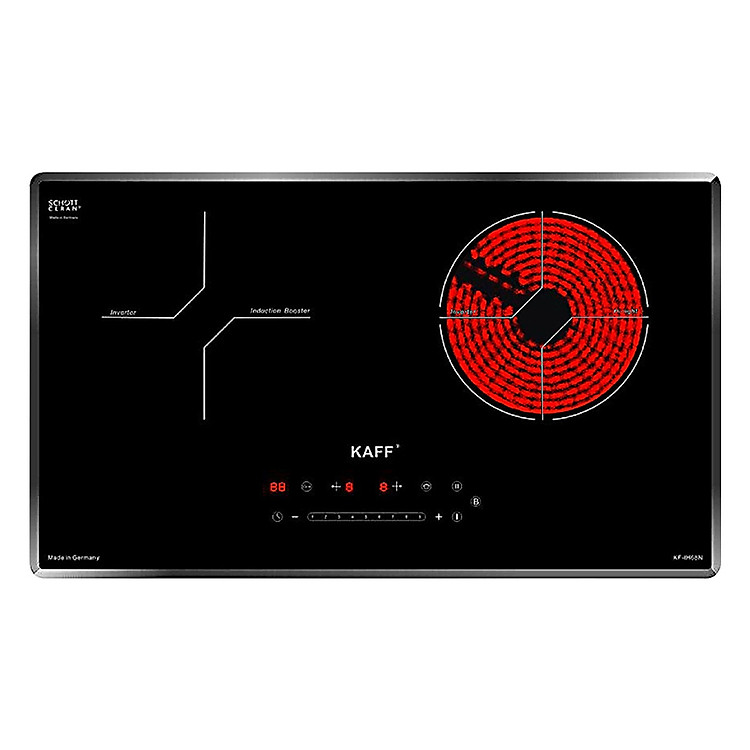 Combo Bếp điện từ kết hợp KAFF KF-IH68N + Đĩa chuyển nhiệt Tescoma Đức - Hàng Chính Hãng