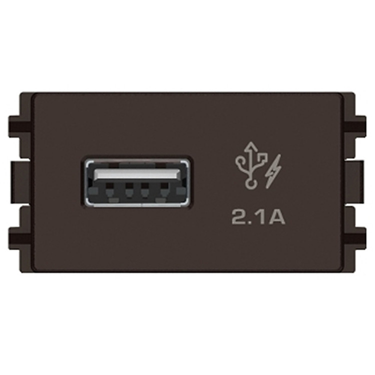 Ổ sạc USB 2.1A đơn Schneider Electric dòng ZENCELO A (Size S)