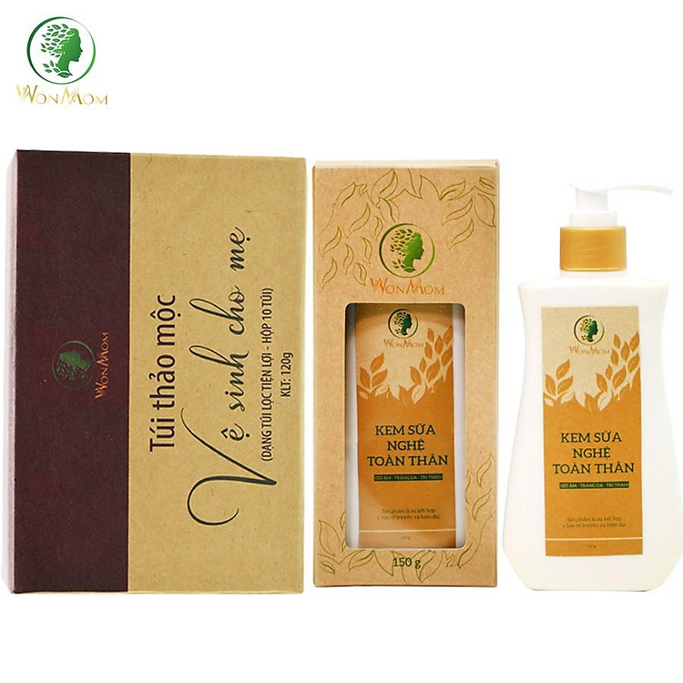 Chọn mua tại Shopee: Combo kem sữa nghệ và thảo mộc Wonmom mua giá tốt nhất tại Shop Mall