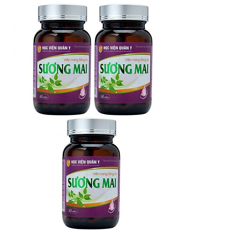 Bộ 3 hộp thực phẩm chức năng Sương Mai Học viện quân y hỗ trợ Trị xạm nám hỗ trợ trị tàn nhang- HÀNG CHÍNH HÃNG