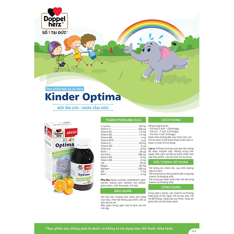 Nơi mua Thực phẩm bảo vệ sức khỏe Kinder Optima Đảm bảo Giá rẻ - Hình ảnh 2