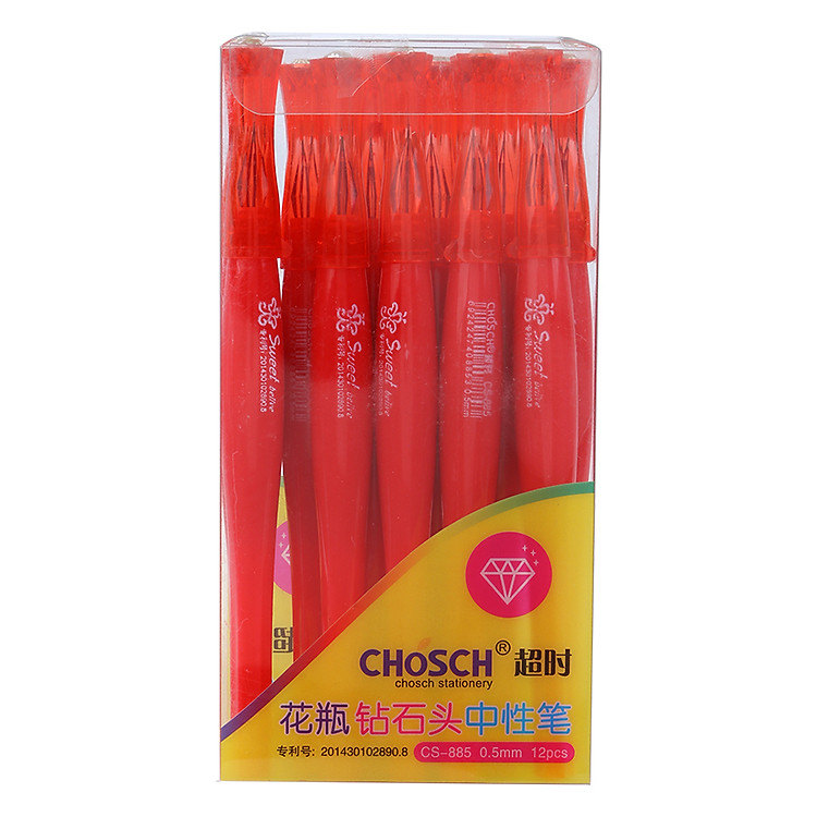 Hộp Viết Kim Cương 885 (12 cây) – Đỏ