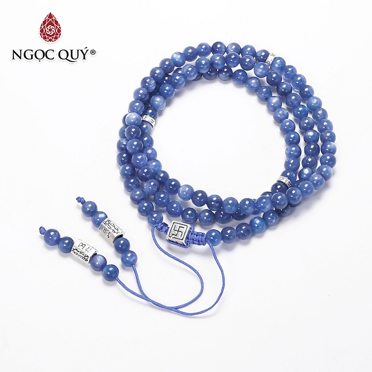 Chuỗi 108 hạt đá kyanite mệnh thủy, mộc - Ngọc Quý Gemstones
