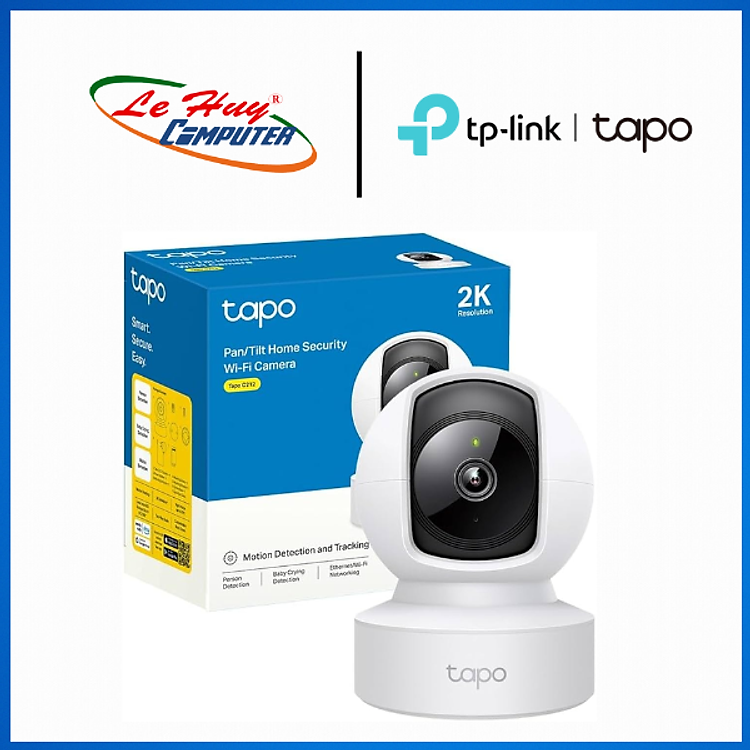 Camera TP-Link IP Wi-Fi Tapo C212 2K 3MP - Hàng Chính Hãng