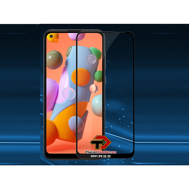 Tấm dán kính cường lực 9D cho SamSung Galaxy A11 Full tràn màn hình hiệu Glass Pro - Hàng chính hãng