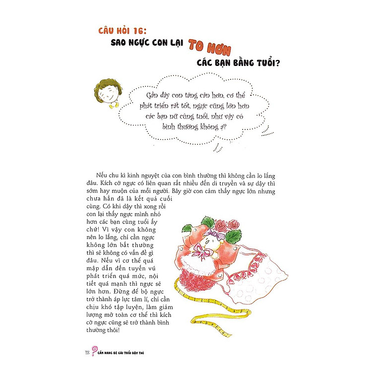 Cẩm Nang Bé Gái Tuổi Dậy Thì - Quyển 1: 160 Câu Hỏi - Đáp Về Sinh Lí Bạn Gái Tuổi Dậy Thì (Tái Bản 2019) - Ảnh 4