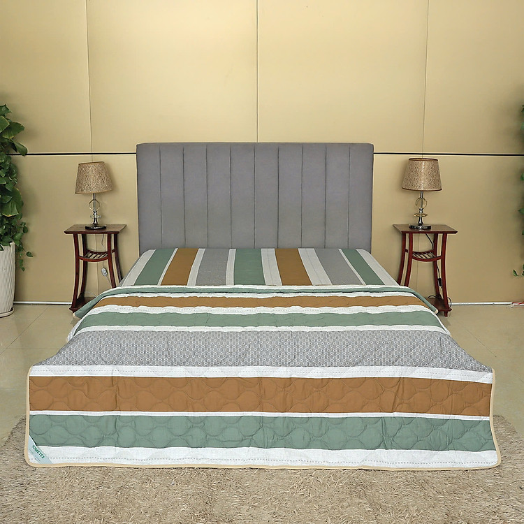 Chăn chần gòn Hometex cotton in hoa văn