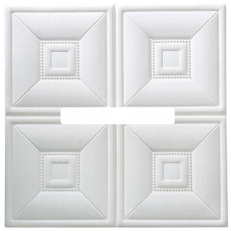 Bộ 10 tấm xốp dán tường 3D giả da