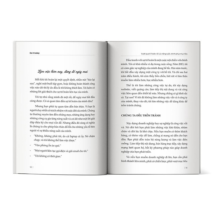 Do It Today - Vượt Qua Trì Hoãn, Tối Ưu Năng Suất, Chinh Phục Mục Tiêu - Ảnh 3