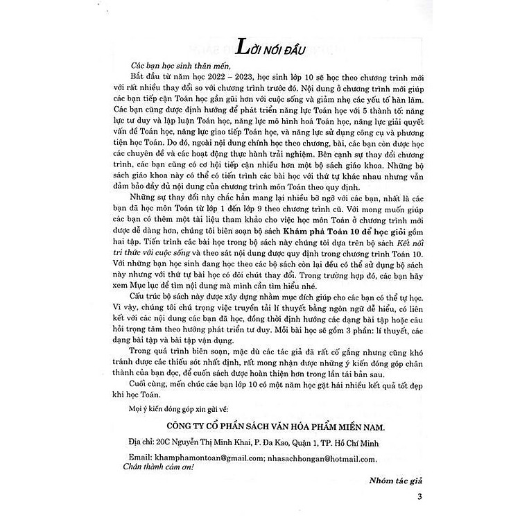 Khám Phá Toán Lớp 10 Để Học Giỏi (Tập 2) - Ảnh 5