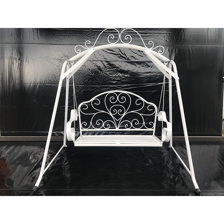Xích Đu Đẹp - Khung Sắt Sơn Tinh Điên Màu Trắng SANG TRỌNG- HIỆN ĐẠI- THÁCH THỨC THỜI GIAN
