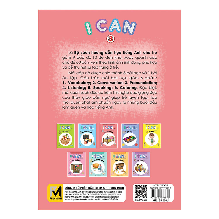 I Can My Bedroom - sách học tiếng Anh cho trẻ mầm non - Ảnh 3