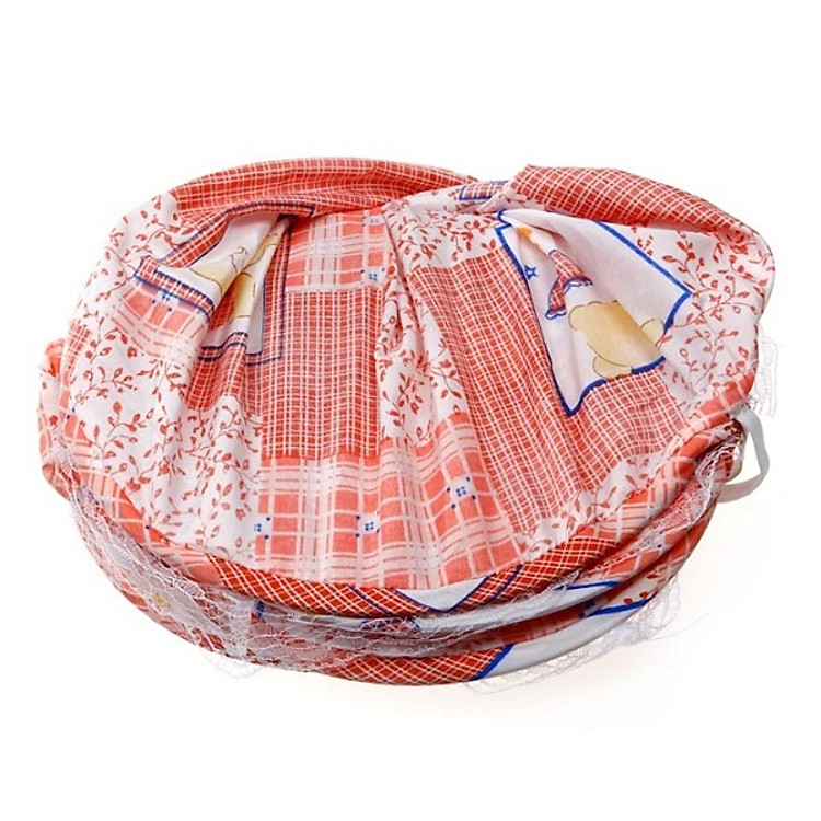 Màn ngủ vải hoa khung thép nhẹ chống muỗi gấp gọn cho bé