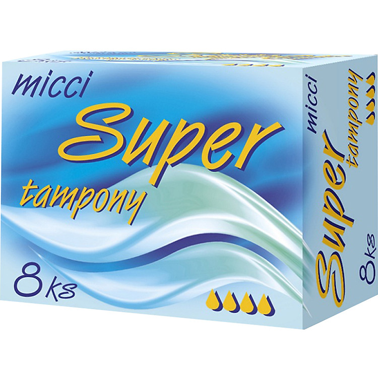 Băng vệ sinh đặt trong loại siêu thấm nhỏ 8 Miếng / Hộp (Micci Lady Tampons super)