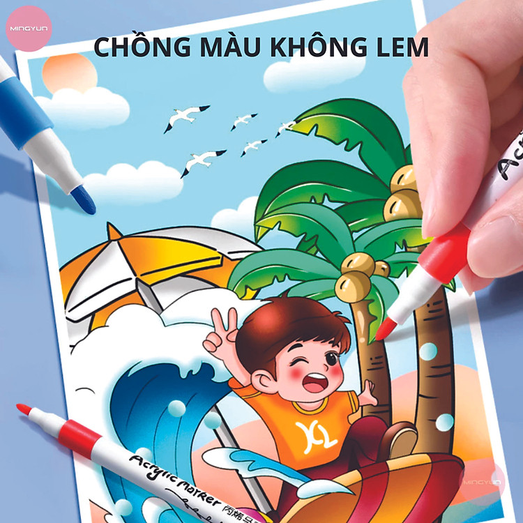 Bộ Bút Màu Acrylic (60 chiếc) - Ảnh 2