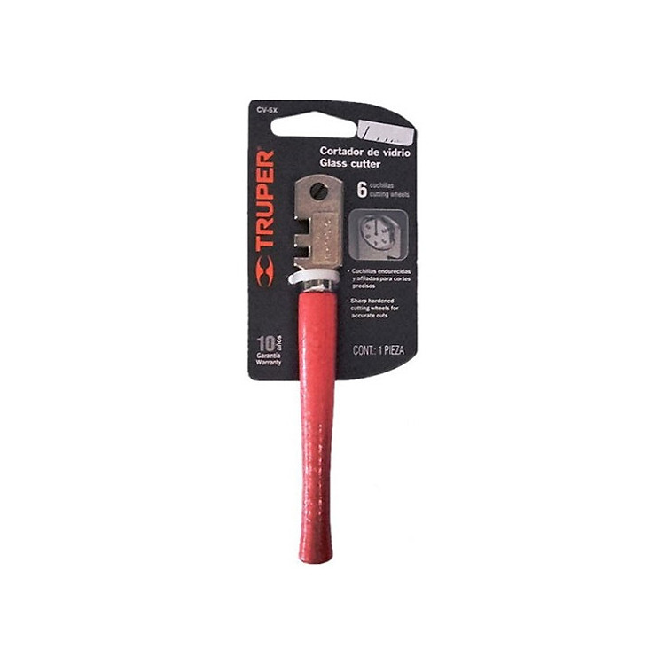 Dao cắt kính (kiếng) 6 lưỡi Truper 12954 (CV-5X)