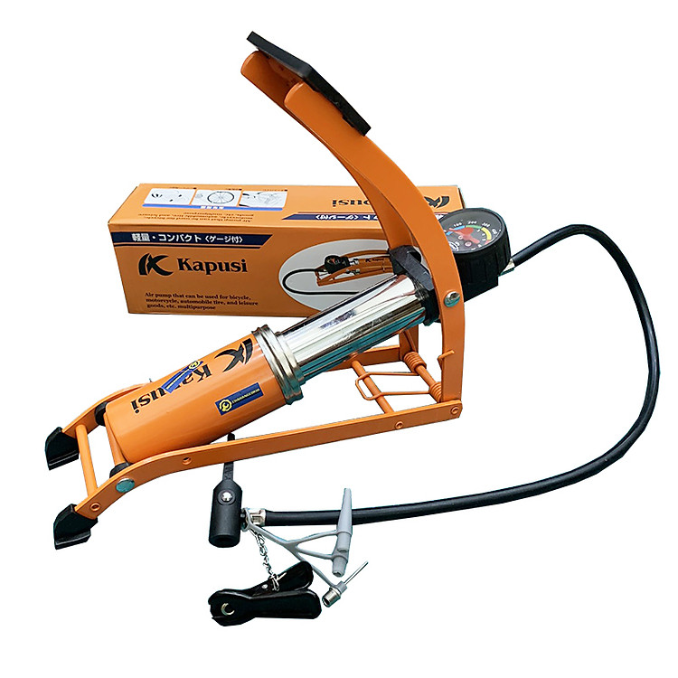 Bơm xe máy - xe đạp Kapusi Công nghệ nhật bản cao cấp