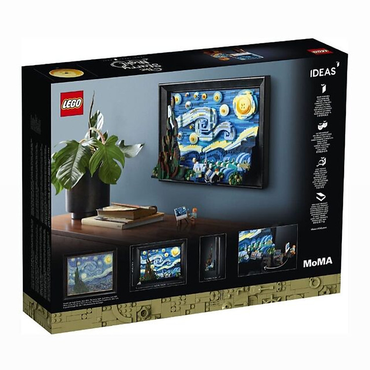 Lego 21333 Vincent Van Gogh - Đêm Đầy Sao Chính hãng Ưu đãi - Hình ảnh 2