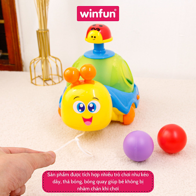 Đồ chơi ốc sên kéo dây Winfun 0674-NL Chính hãng Ưu đãi - Hình ảnh 3