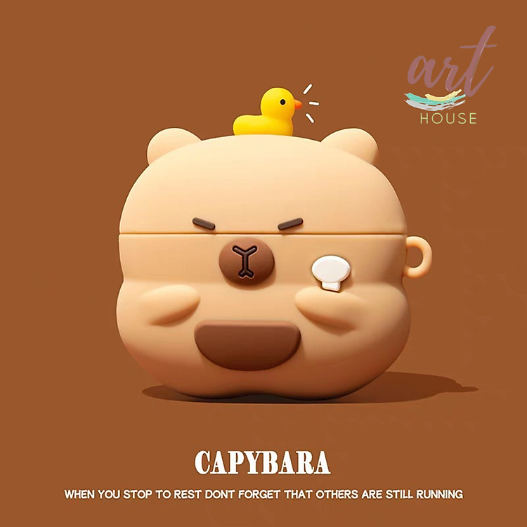 Ốp Capybara dành cho Airpods 1,2/ Airpods Pro/ Airpods Pro 2/ Airpods 3 hot Trend- Hàng chính hãng