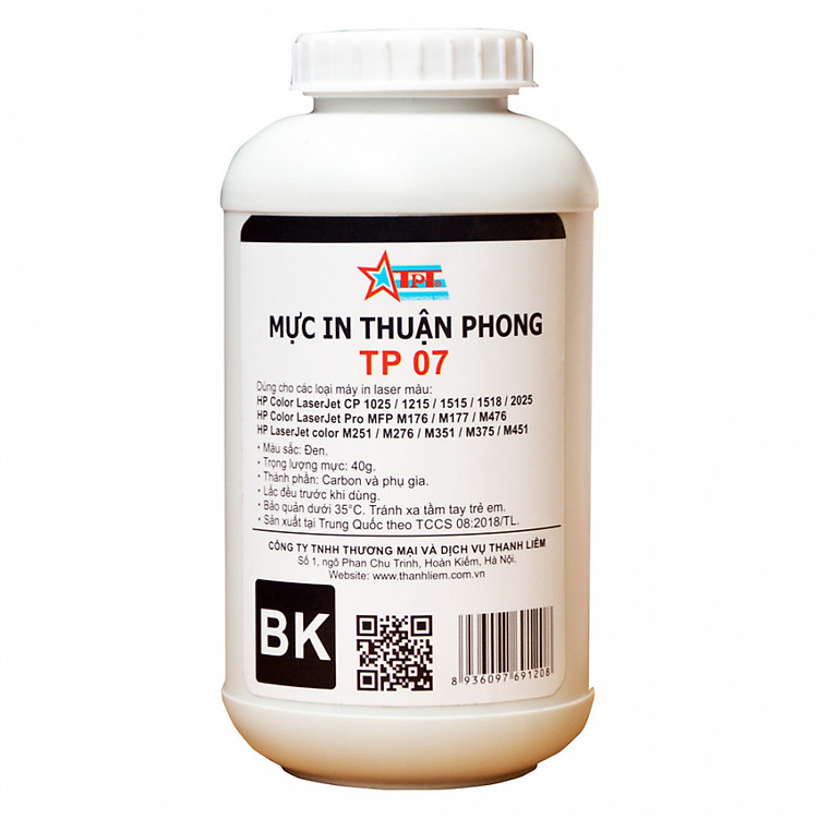Mực đổ Thuận Phong TP07 dùng cho máy in màu HP CP1025 / 1215 / 1515 / 2025 - Hàng Chính Hãng