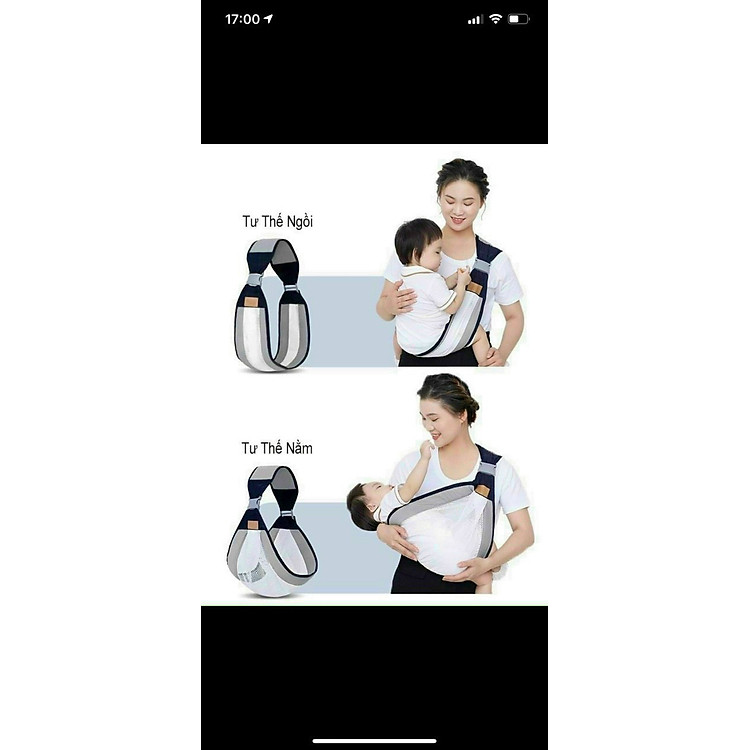 Đai địu lưới thoáng khí cho bé Chính hãng Giá tốt - Hình ảnh 2