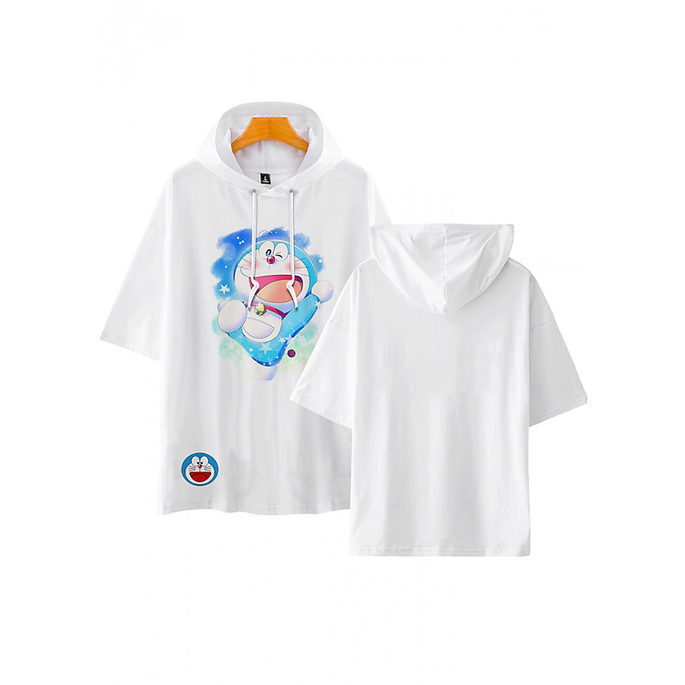 ÁO HOODIE TAY LỠ CÓ MŨ DOREMON MS 4