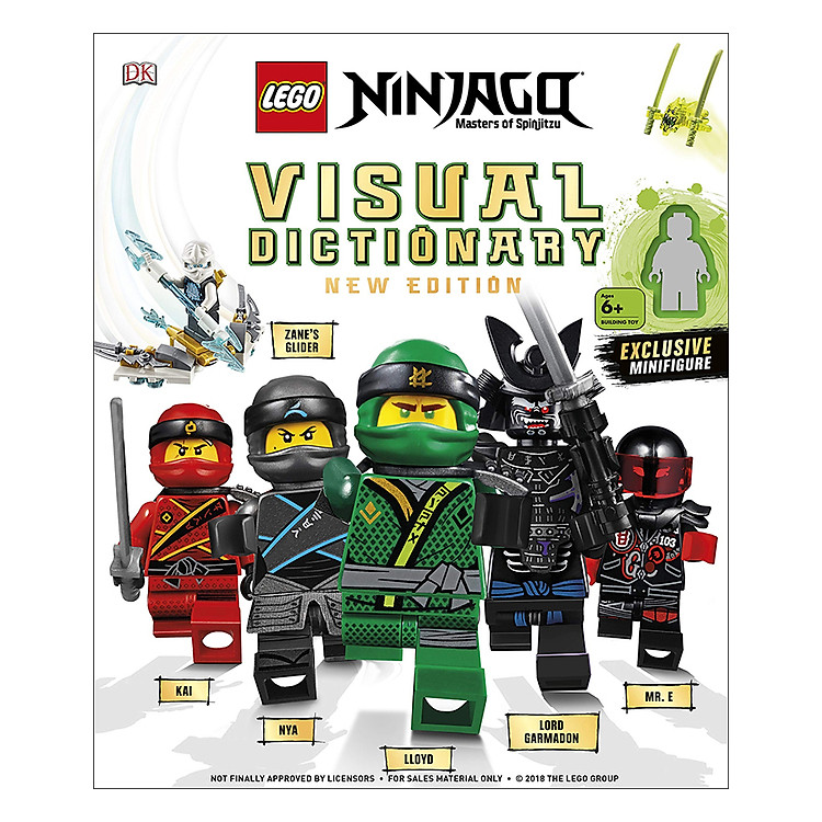 Sách LEGO NINJAGO Visual Dictionary New Edition: With Exclusive Teen Wu Minifigure (Hardback)