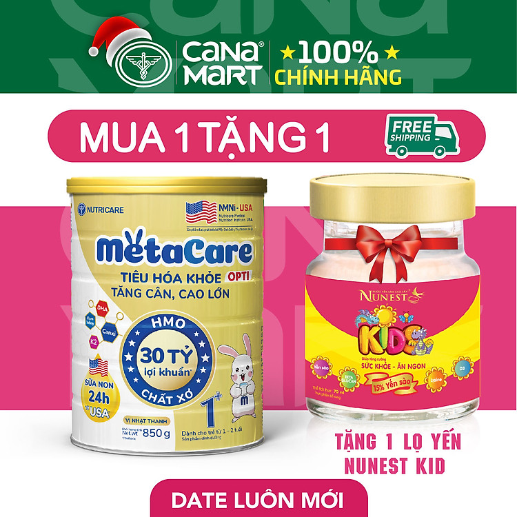 Mua tại Tiki: Sữa bột Nutricare MetaCare Opti 1+ Hàng chuẩn Chính hãng, giá tốt