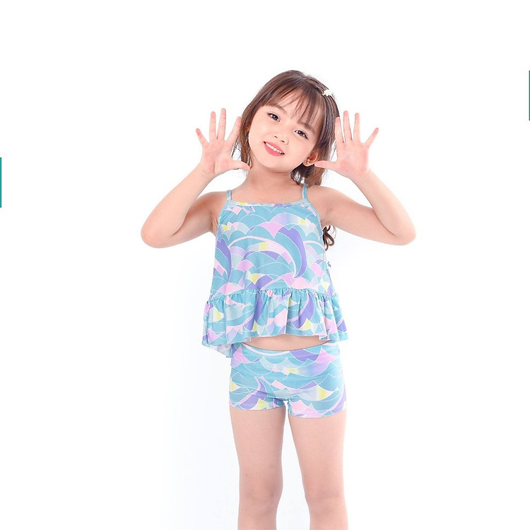 Set Bơi Áo Xòe Bé Gái B0015
