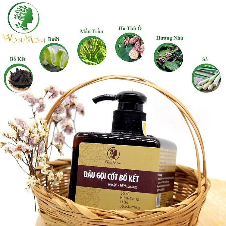 Combo Dầu Gội Bồ Kết & Thảo Mộc Wonmom Ưu đãi - Hình ảnh 3