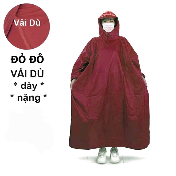 Áo mưa bít vải dù cao cấp kín người ,(áo mưa chui ),cho người lớn ,nhiều màu sắc tươi trẻ , phù hợp cả nam và nữ