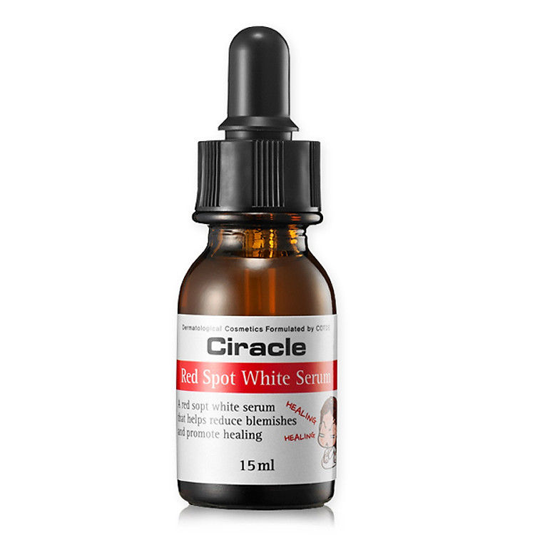 Serum hỗ trợ trị mụn, làm mờ thâm dưỡng sáng da Ciracle Red Spot White Serum 15ml