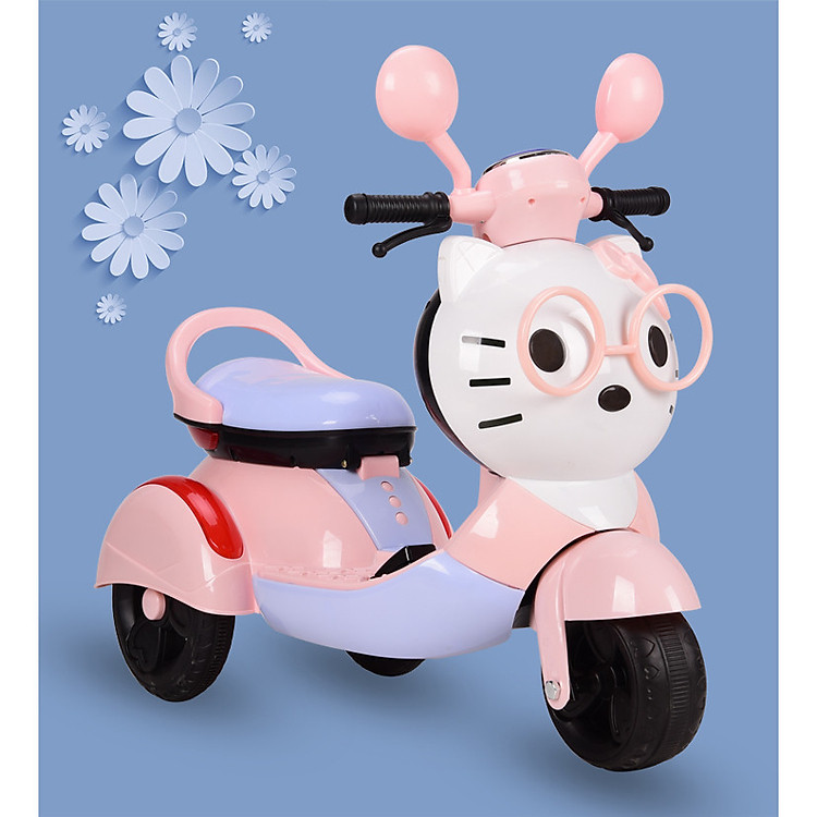 Xe Máy Điện Trẻ Em Dành Cho Bé Gái- GIAO MÀU NGÂU NHIÊN