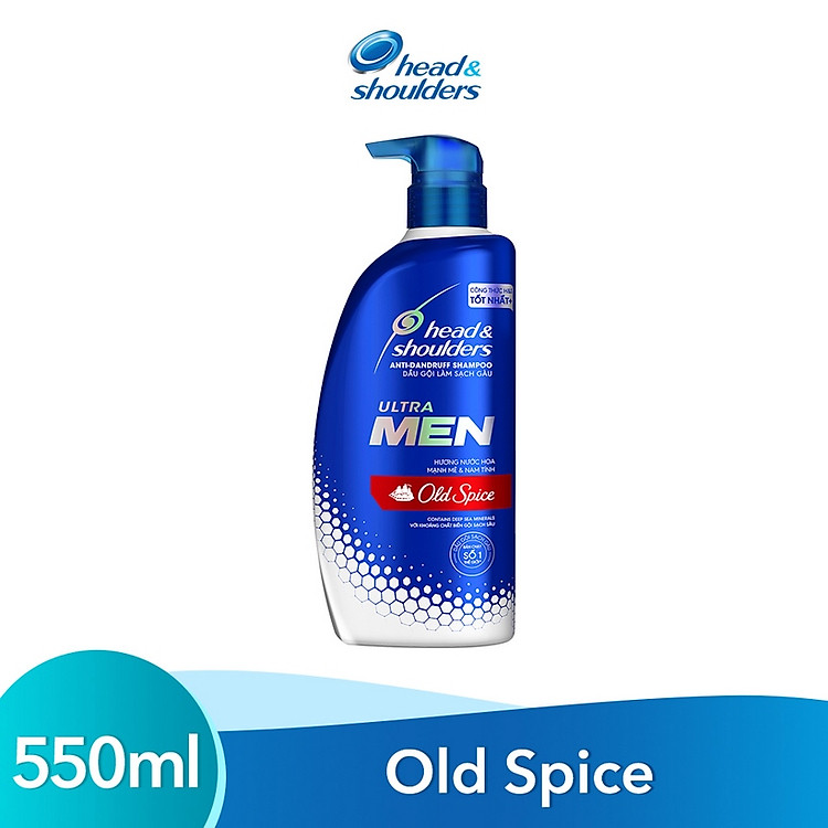 Dầu Gội Head & Shoulders Ultramen Hương Nước Hoa Old Spice (550ml)
