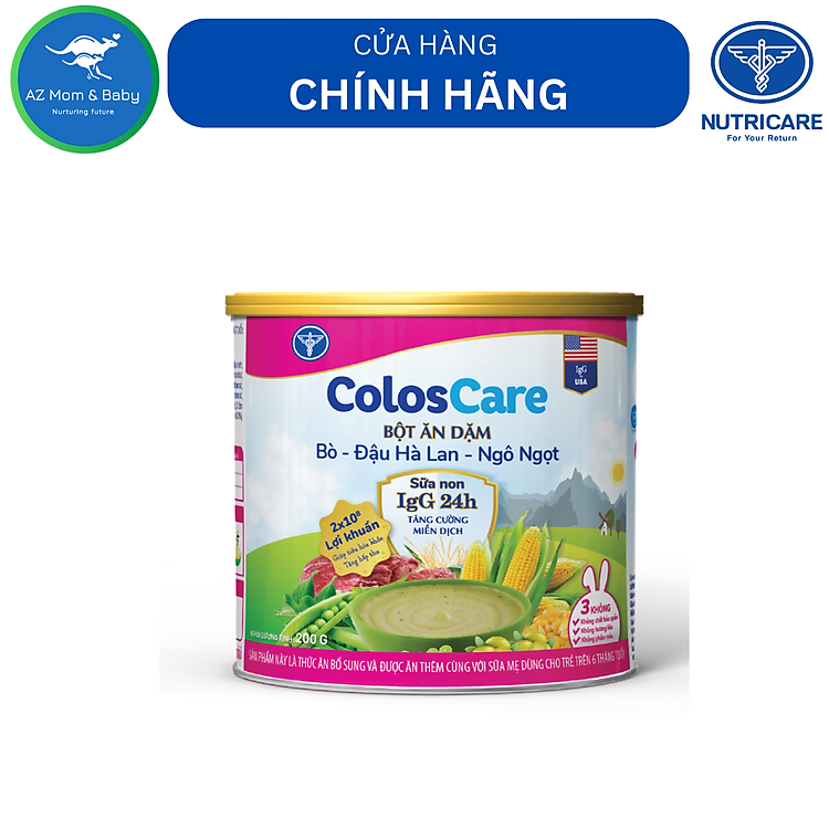Tìm mua tại Avakids:Bột ăn dặm Nutricare ColosCare vị bò, tràn ngập Khuyến mãi, Ưu đãi