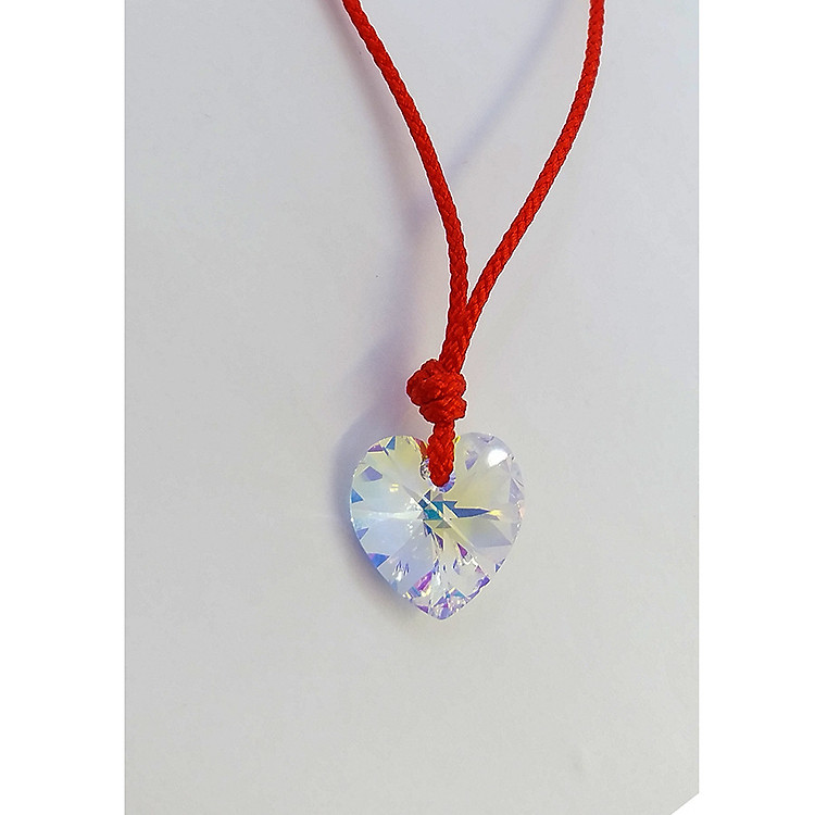 Dây Chuyền Trái Tim Pha Lê Áo Cao Cấp Lấp Lánh Màu Trắng ZSSG DCTIM14