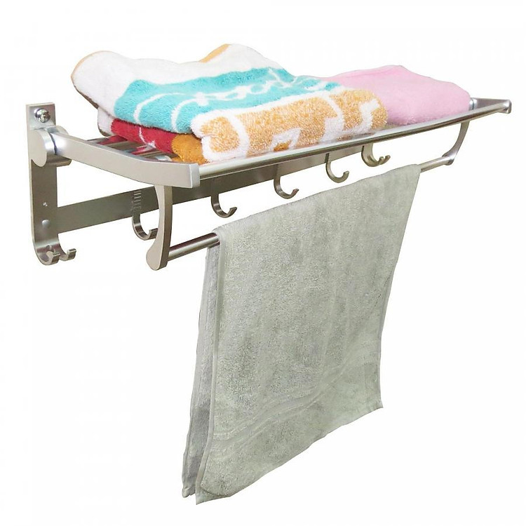 Kệ treo khăn tắm Nhôm đa chức năng Eurolife EL-B9 (Bạc)