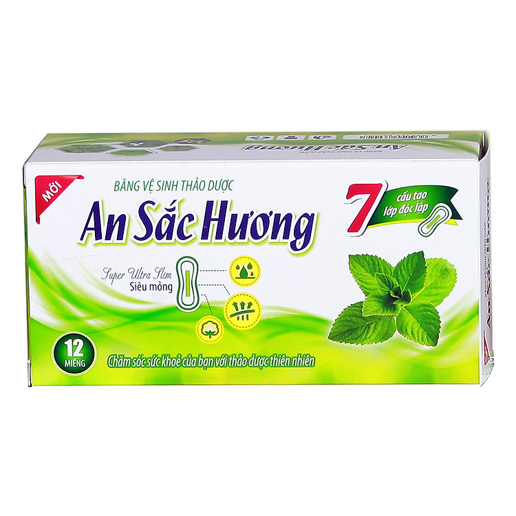 Băng vệ sinh thảo dược An sắc hương (Gói 12 chiếc )